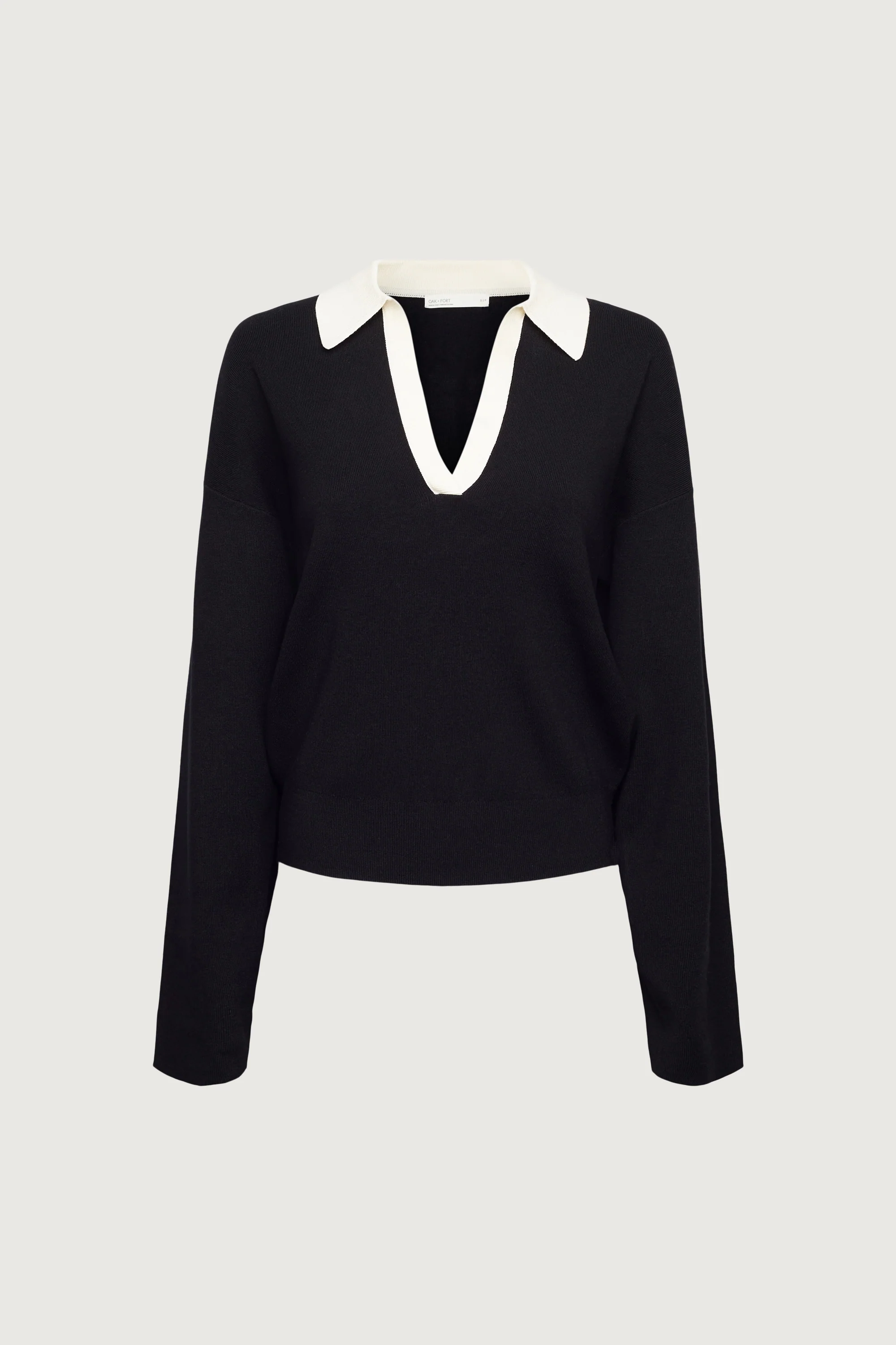 CONTRAST COLLARED SWEATER - Image 5