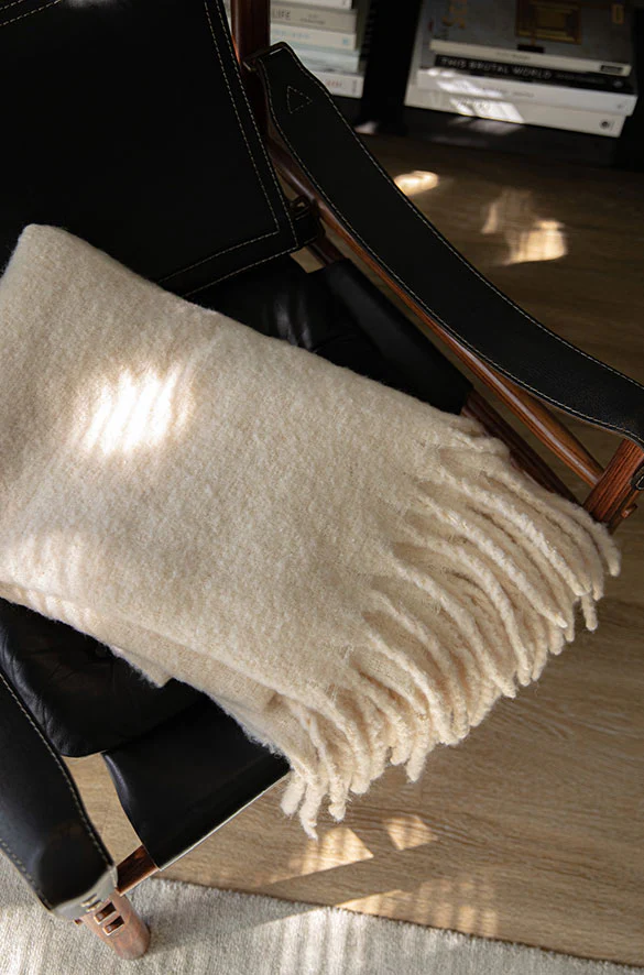 COZY WOOL BLEND THROW - Image 4