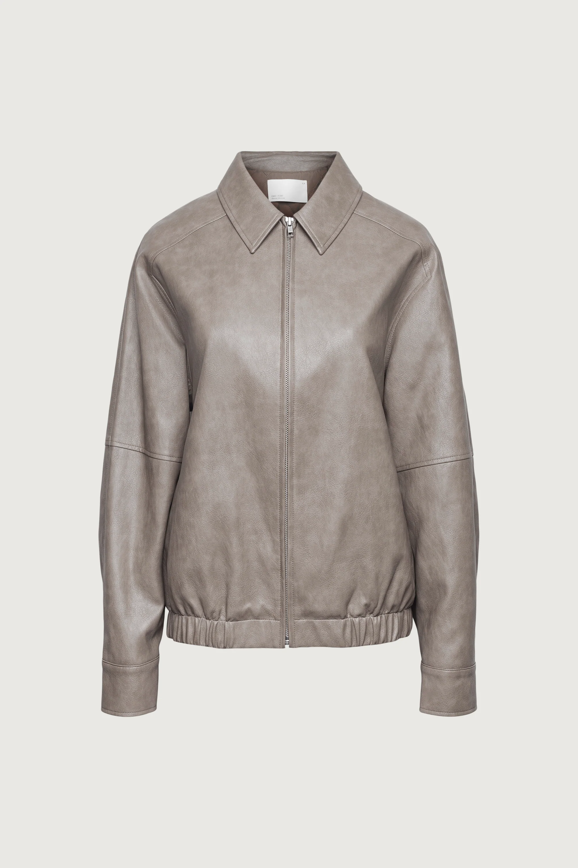 VEGAN LEATHER BOMBER JACKET - Image 13
