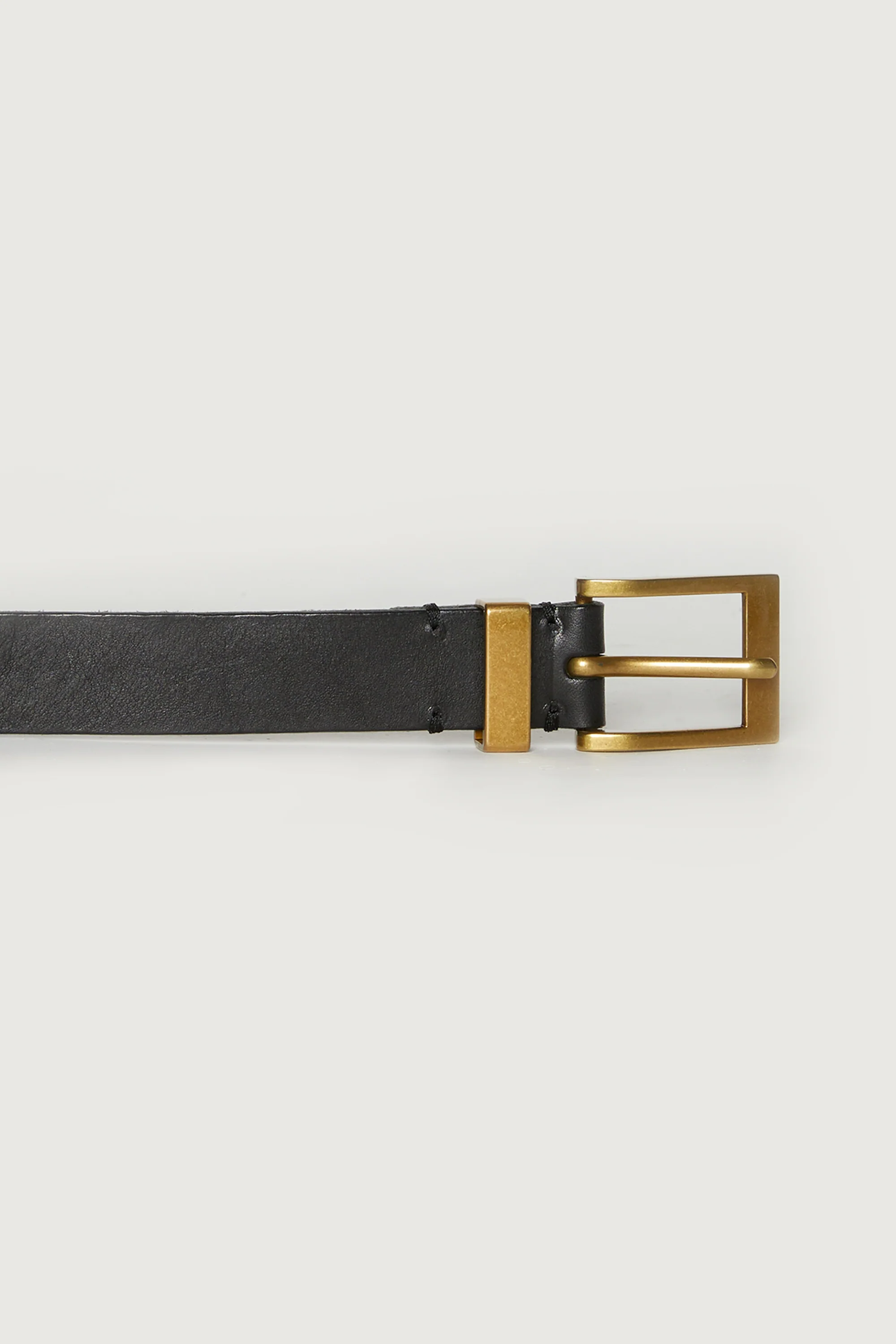 GENUINE LEATHER SQUARE BUCKLE BELT - Image 3