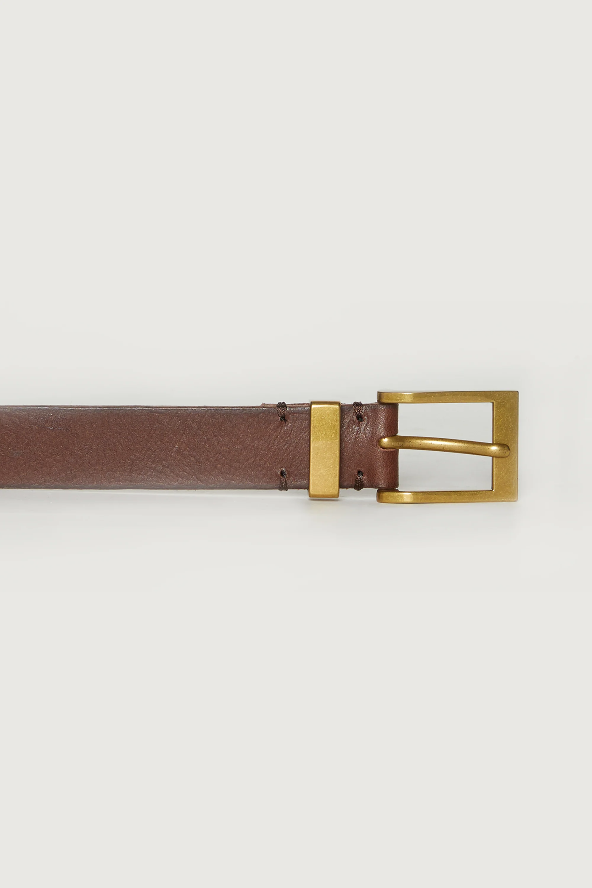 GENUINE LEATHER SQUARE BUCKLE BELT - Image 6
