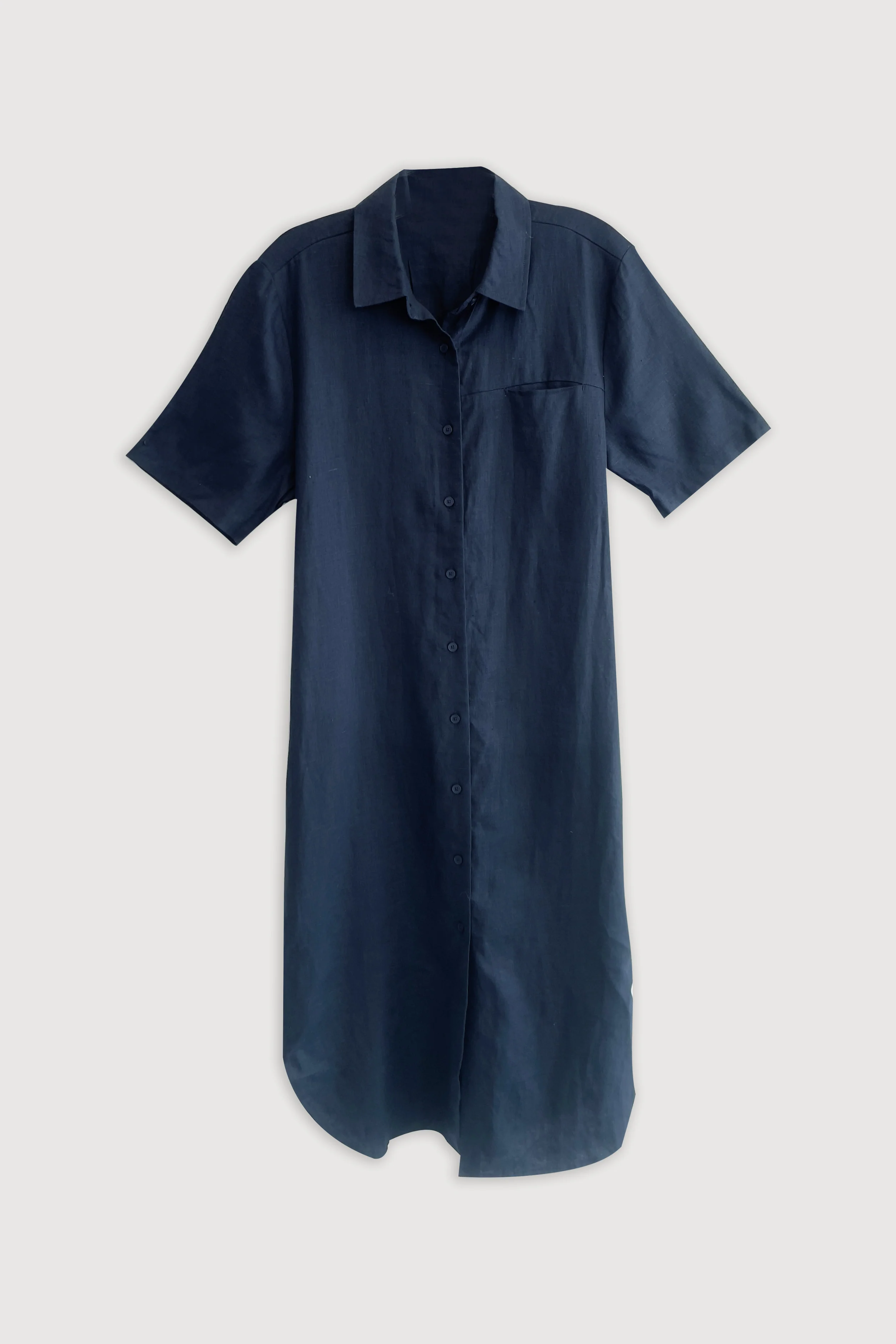 100% LINEN SHIRT DRESS - Image 5