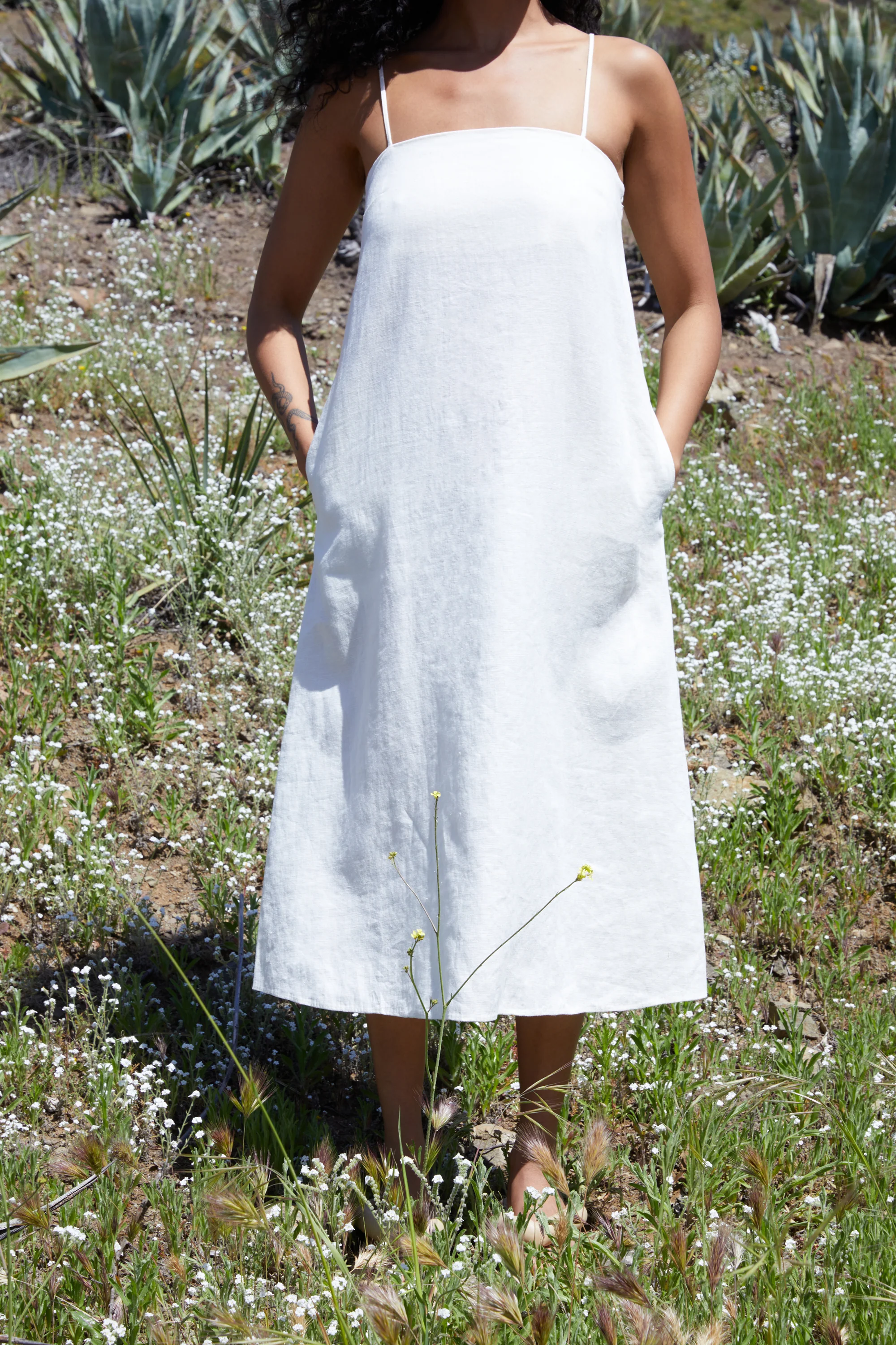 100% LINEN TENT DRESS - Image 3
