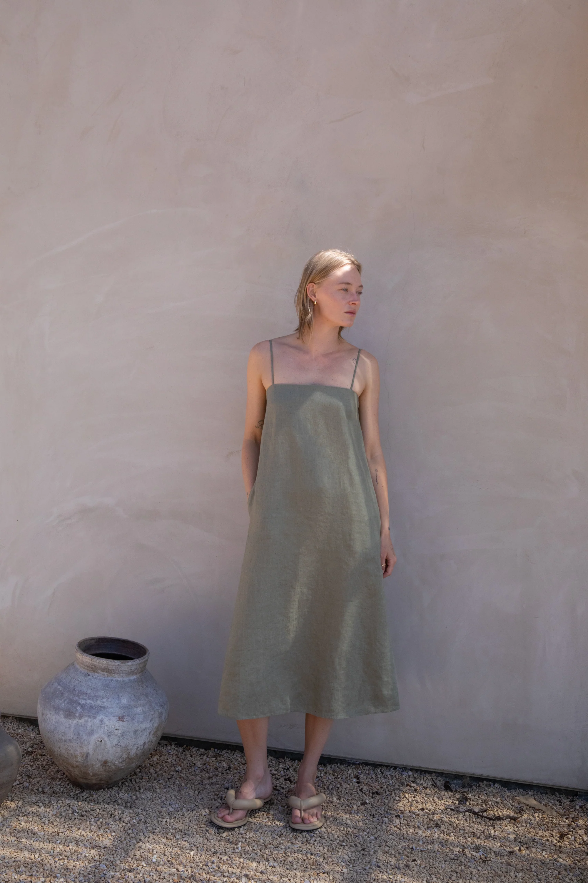 100% LINEN TENT DRESS - Image 7