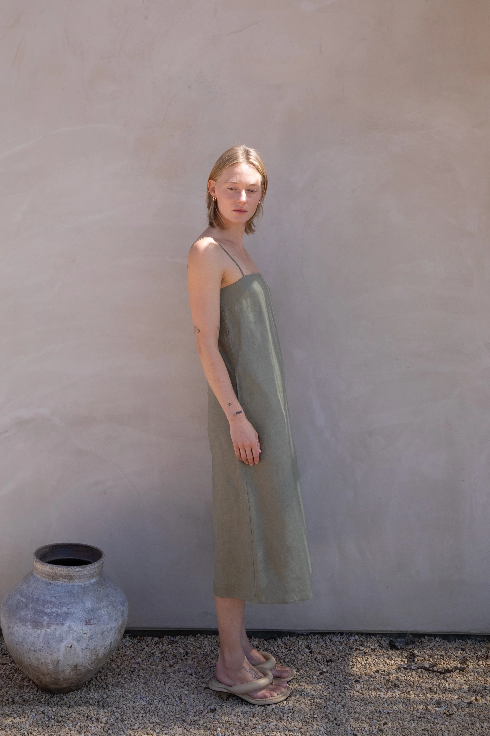 100% LINEN TENT DRESS - Image 8