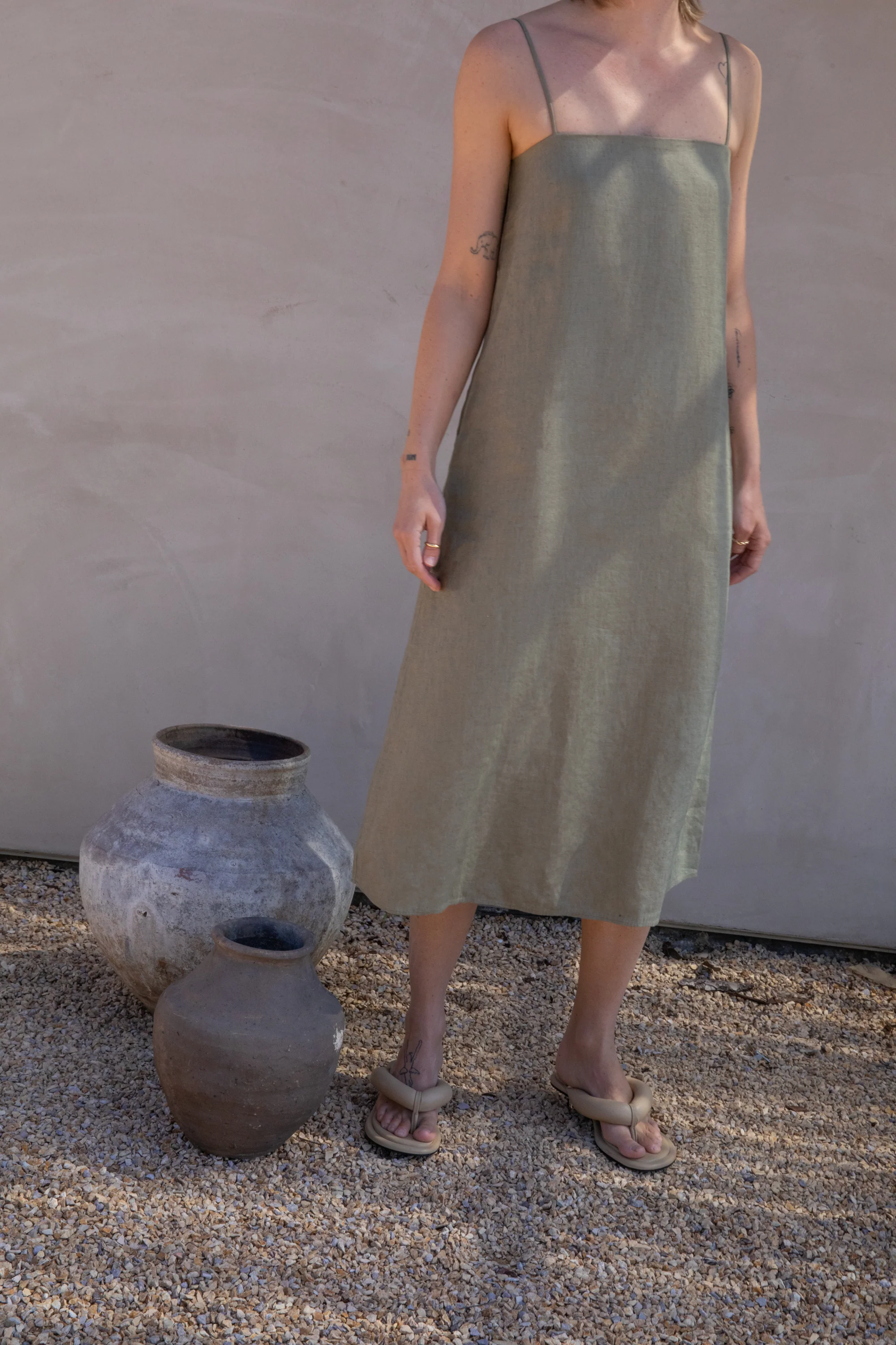100% LINEN TENT DRESS - Image 9