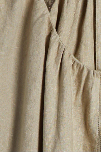 100% LINEN BOXY MINI DRESS - Image 9