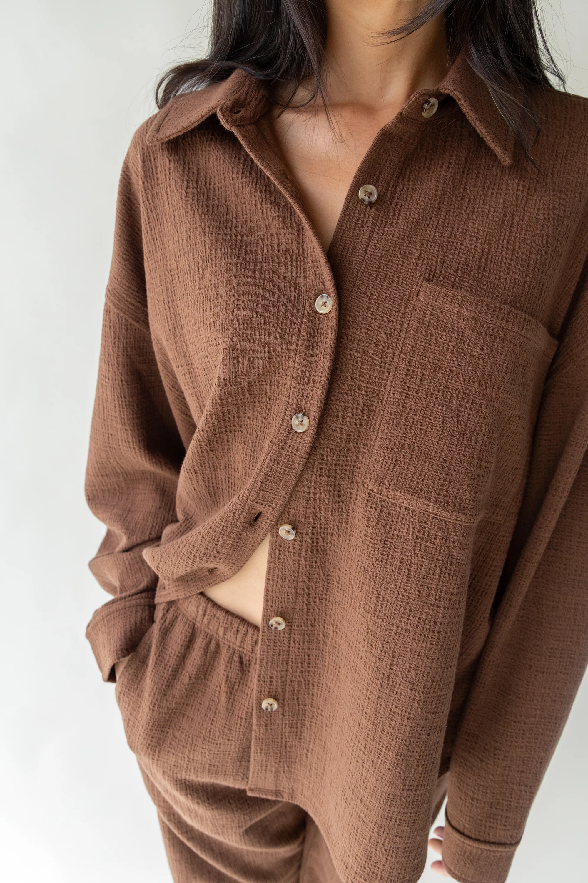 OVERSIZED KNIT SHIRT - Image 10