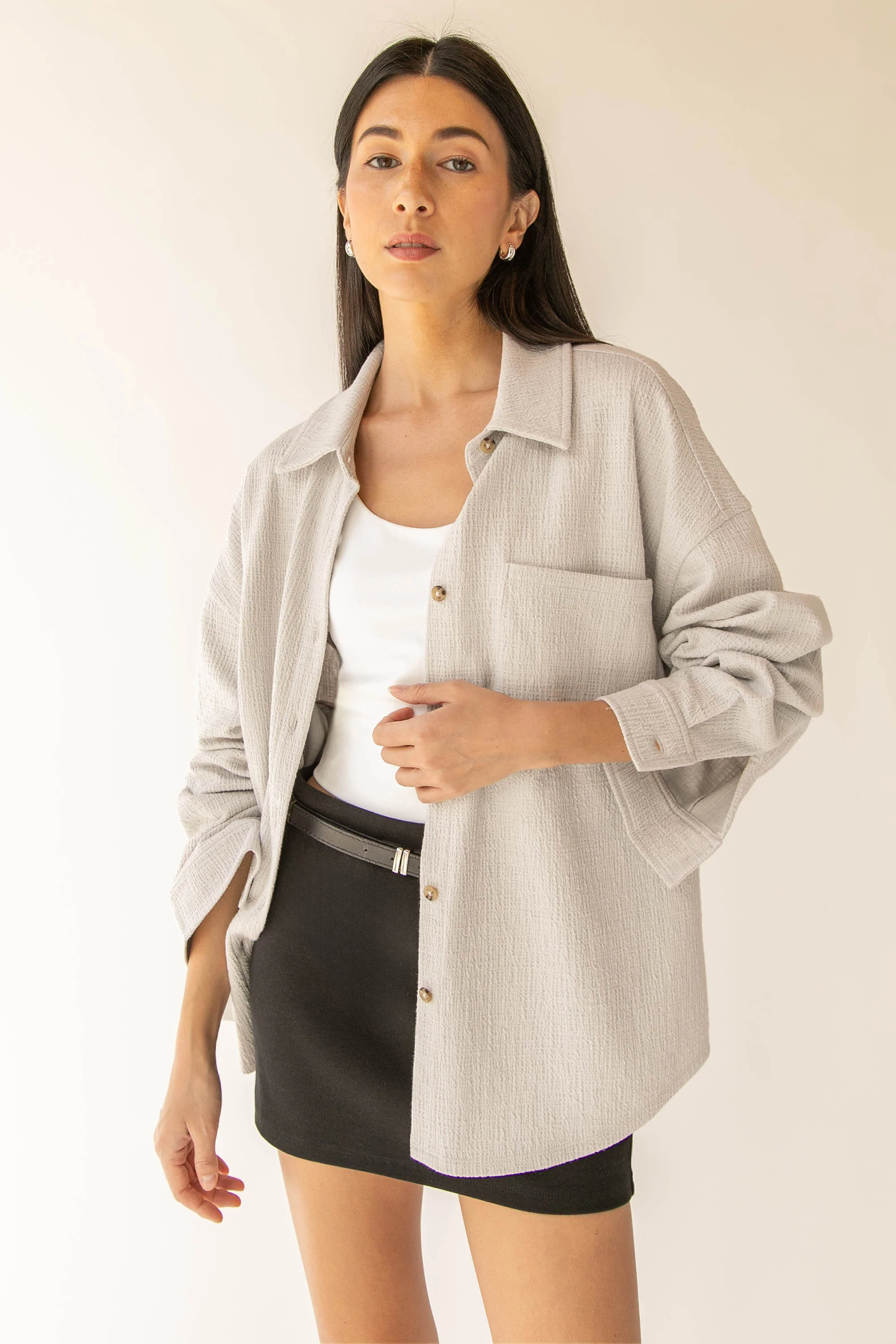 OVERSIZED KNIT SHIRT - Image 20