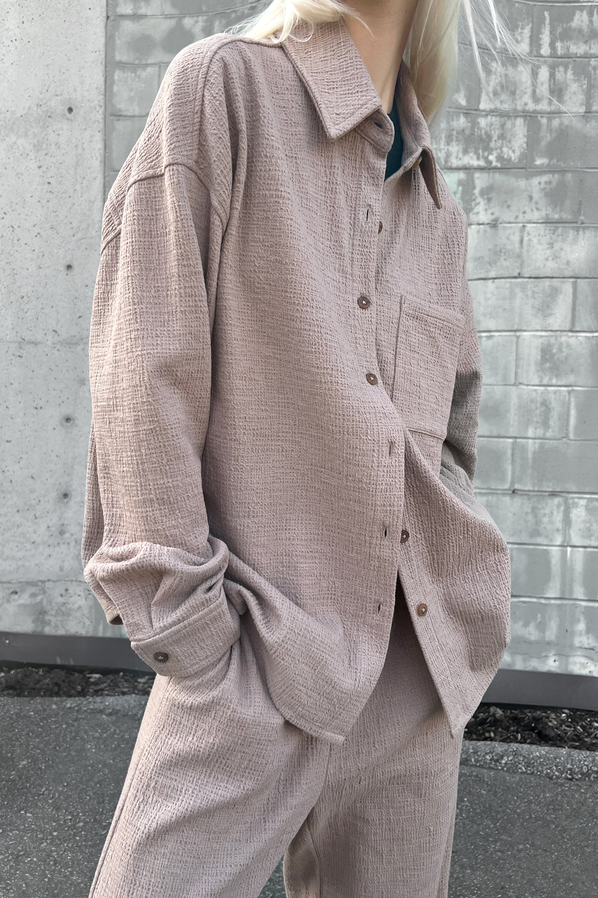 OVERSIZED KNIT SHIRT - Image 4