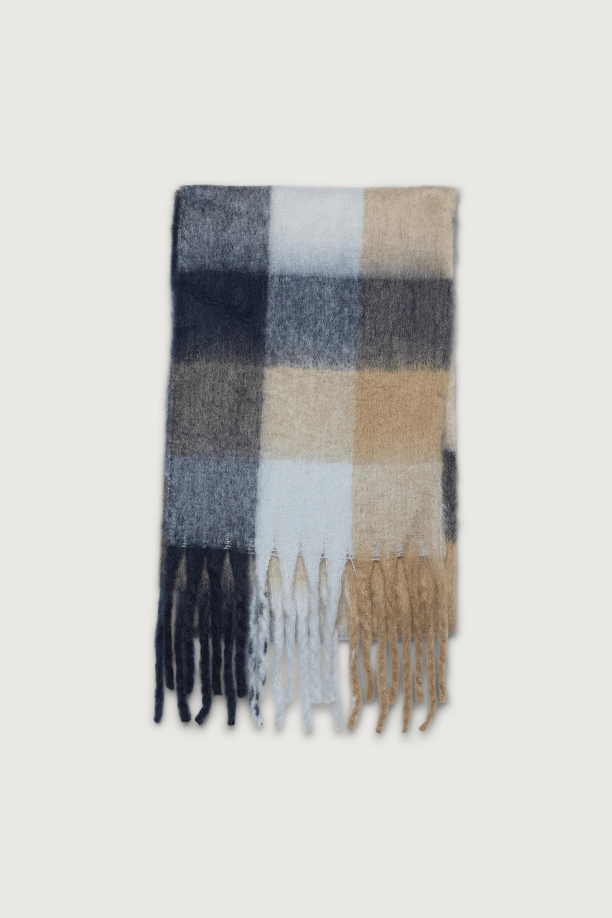 PATTERNED SCARF WITH TASSELS - Image 6