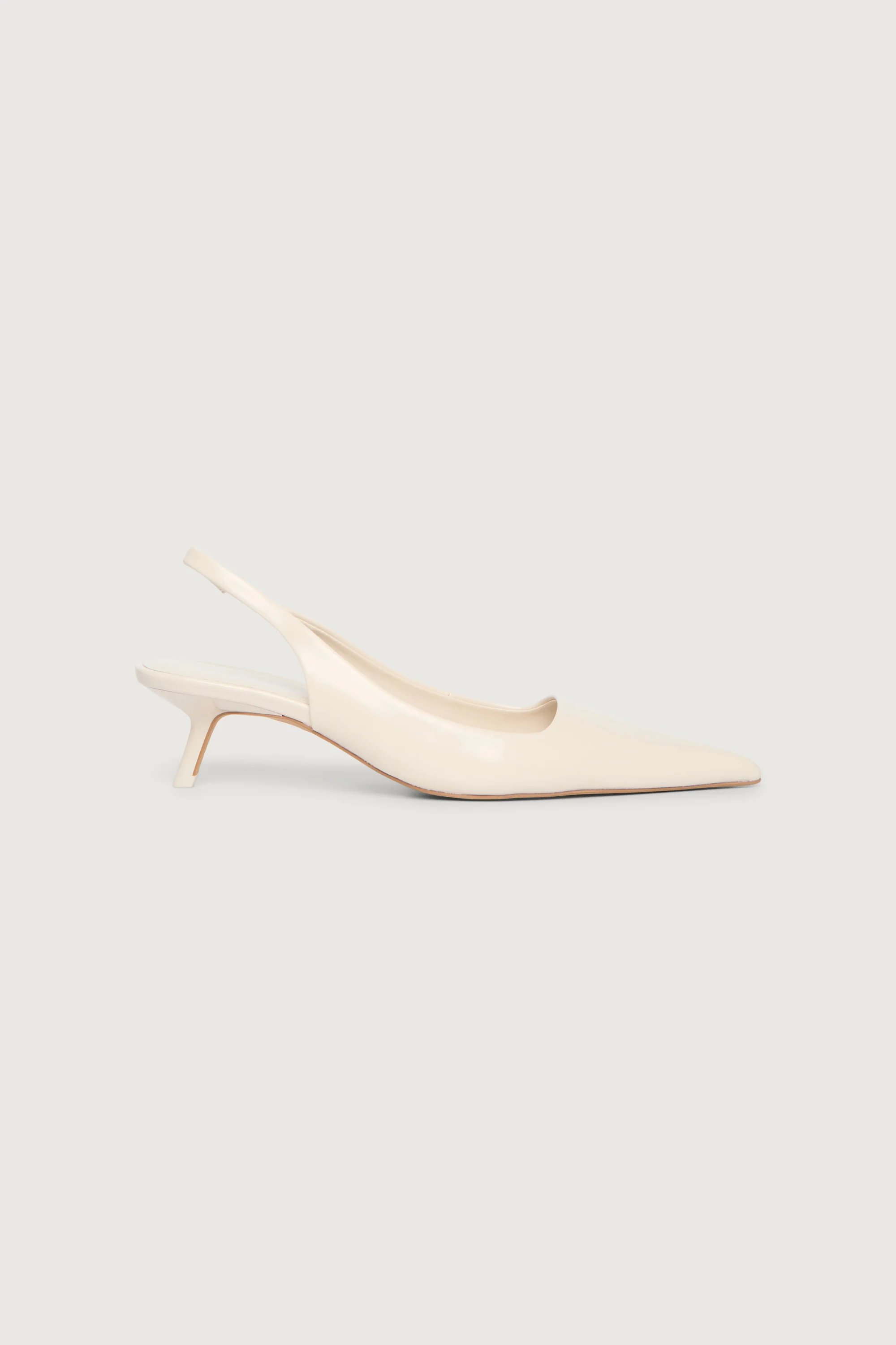 POINTED TOE SLING BACK KITTEN HEEL - Image 3