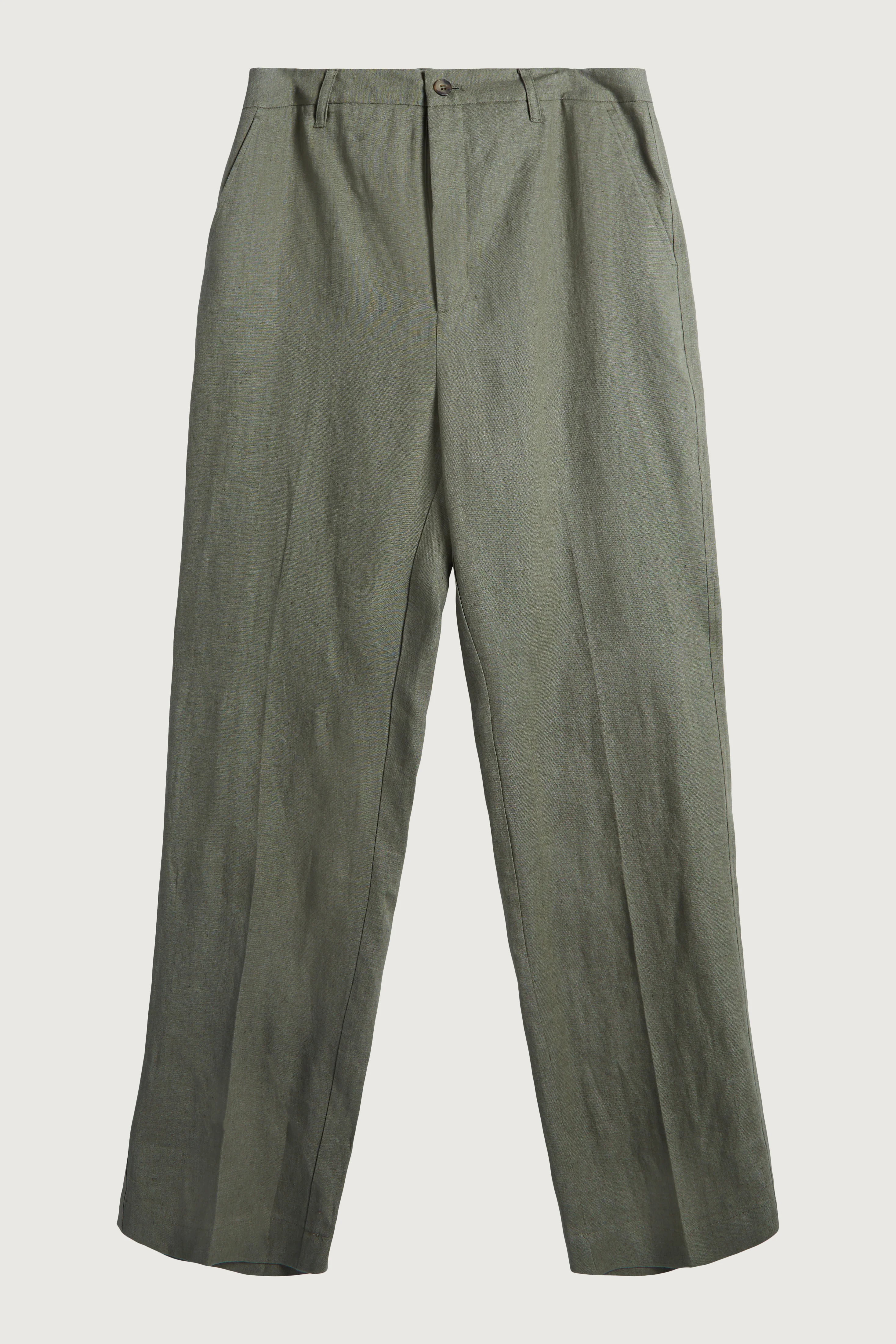 100% LINEN STRAIGHT LEG PANT - Image 6