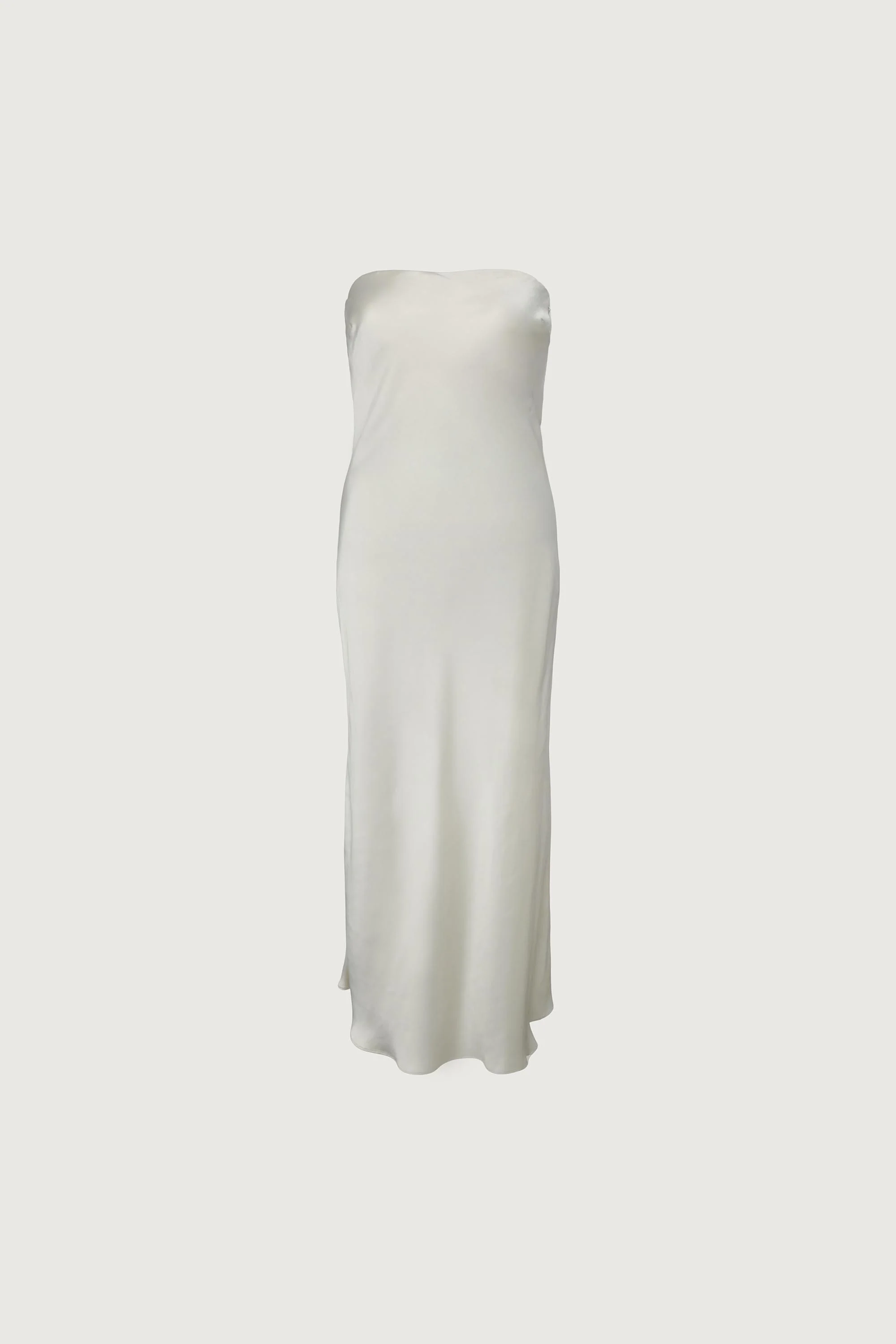 STRAPLESS SATIN DRESS - Image 7
