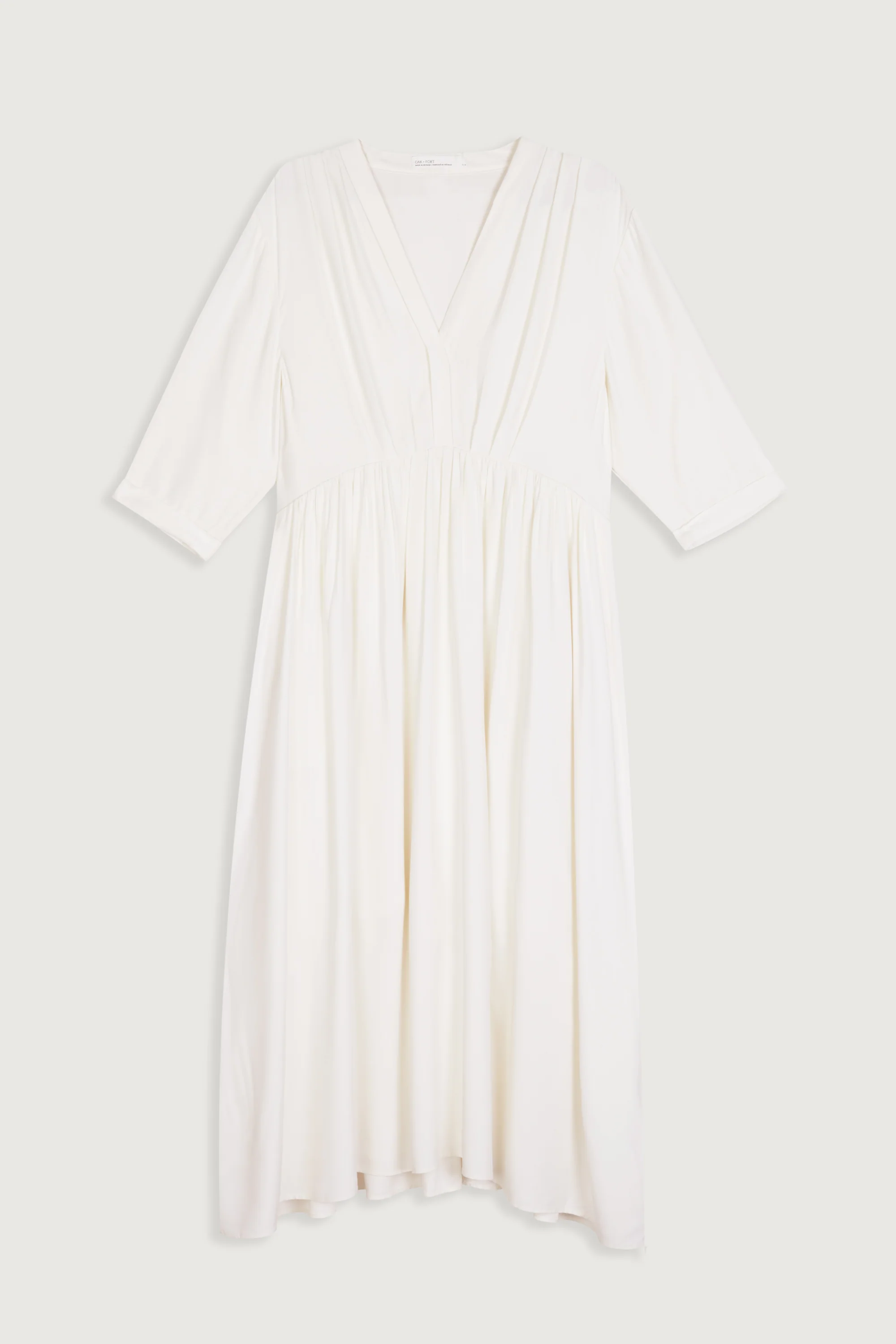 V-NECK MIDI DRESS - Image 3