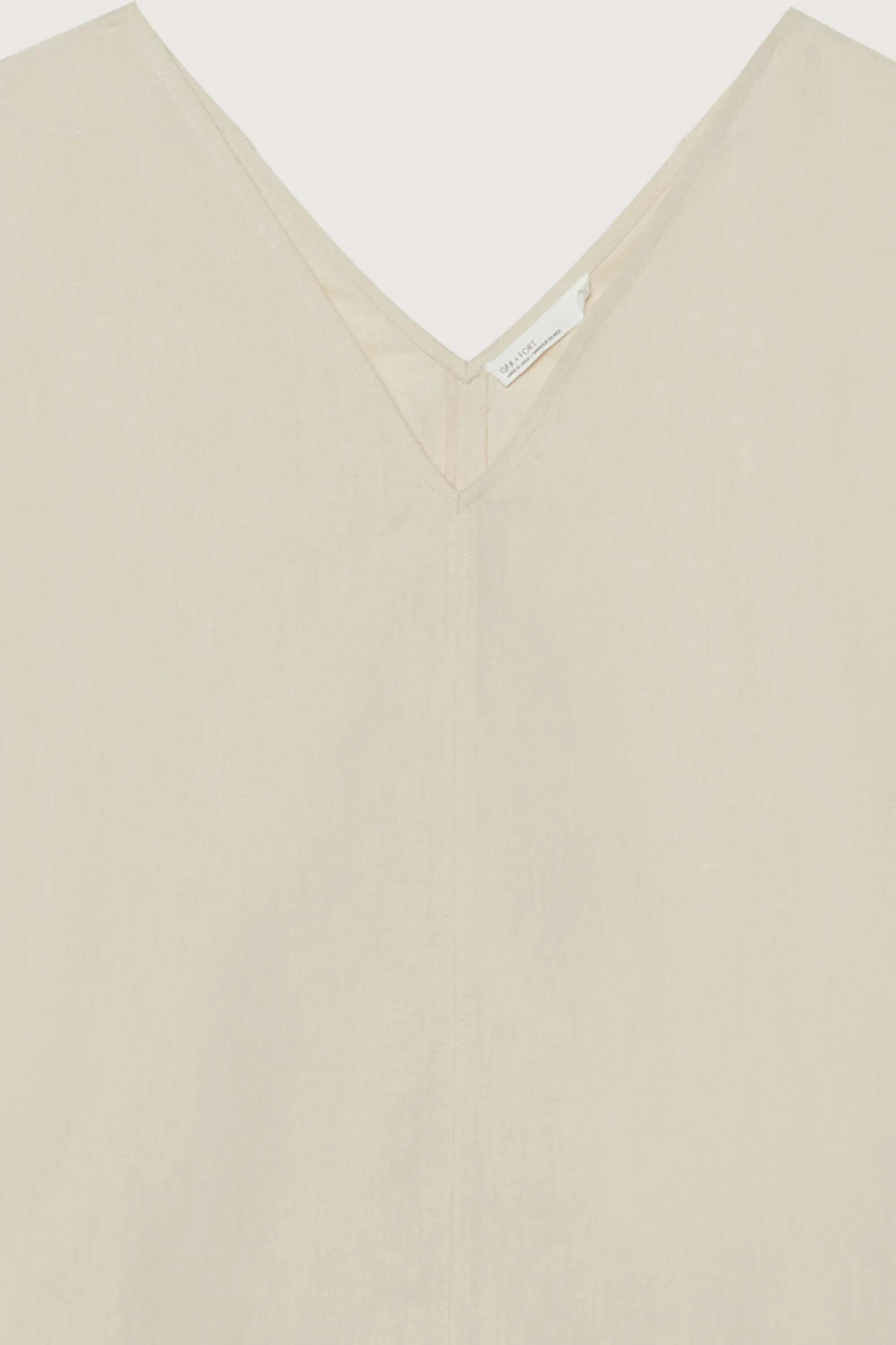LINEN BLEND V-NECK BLOUSE - Image 8