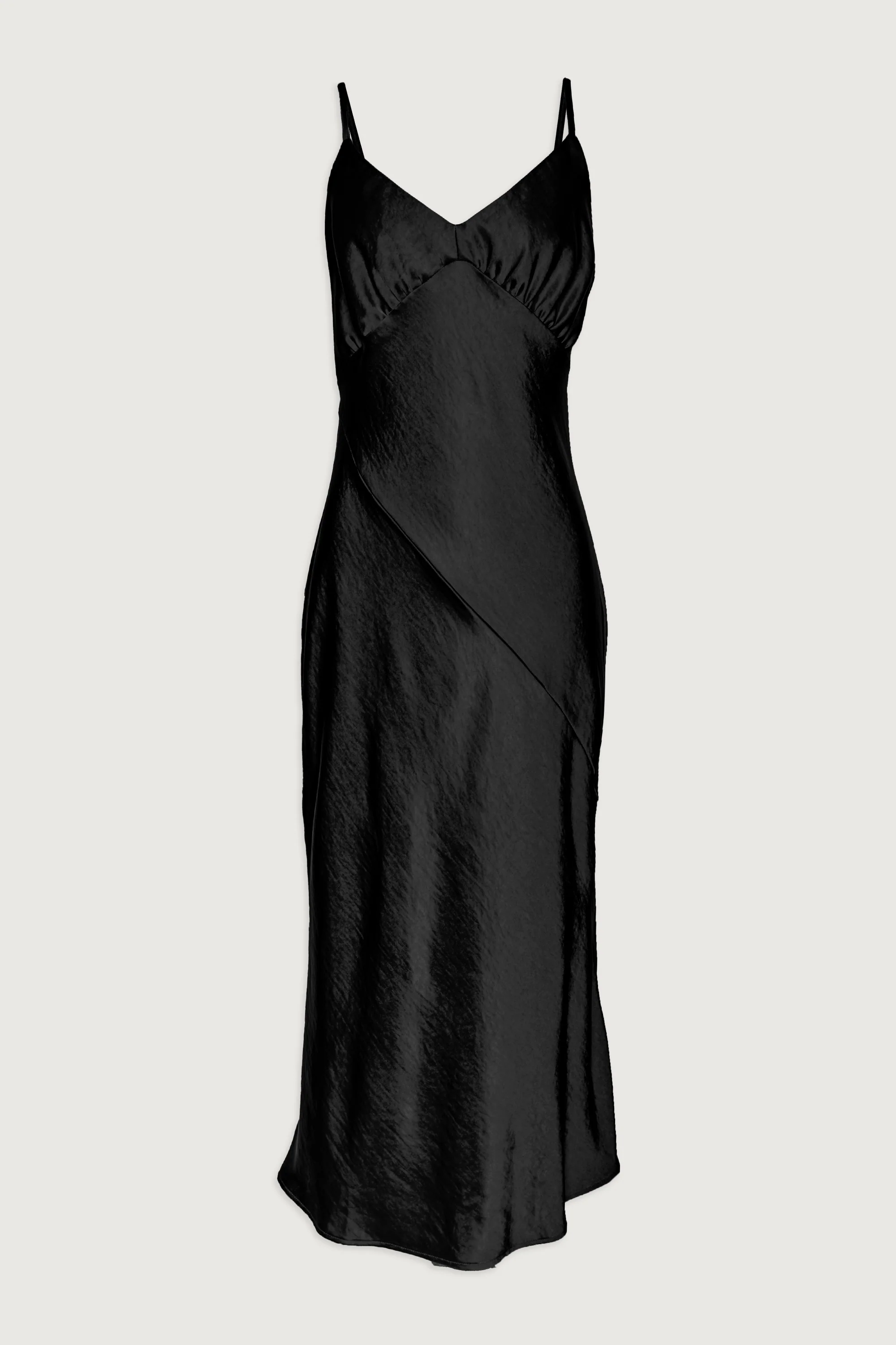 V-NECK SATIN SLIP DRESS - Image 10